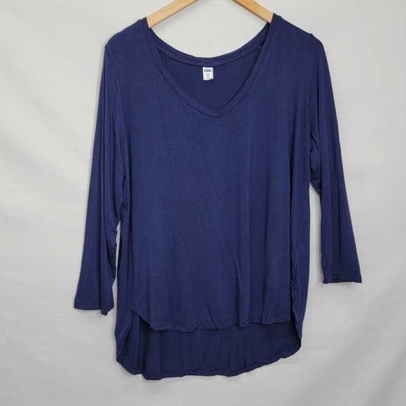 OLD Navy quarter length sleeve High low cut - Picture 3 of 9